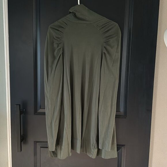 Indigenous Long Zip Up Fitted Jacket 100% Organic Cotton Fitted High Collar M - Picture 6 of 6